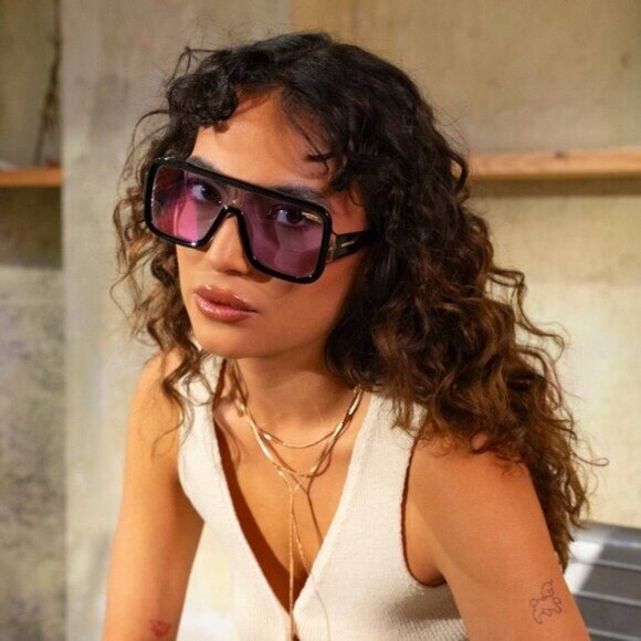 Carrera FLAGLAB 14 07C5 TE Shield Sunglasses - Black/Multilayer Violet - Picture 7 of 9